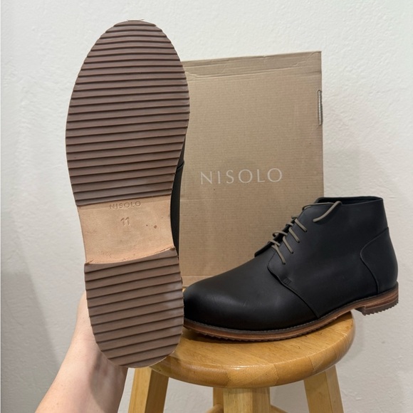 NWT Nisolo Everyday Chukka Boot in Black Men’s Size 11 main image 6